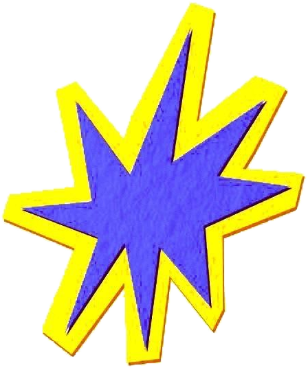 Y2K starburst sticker